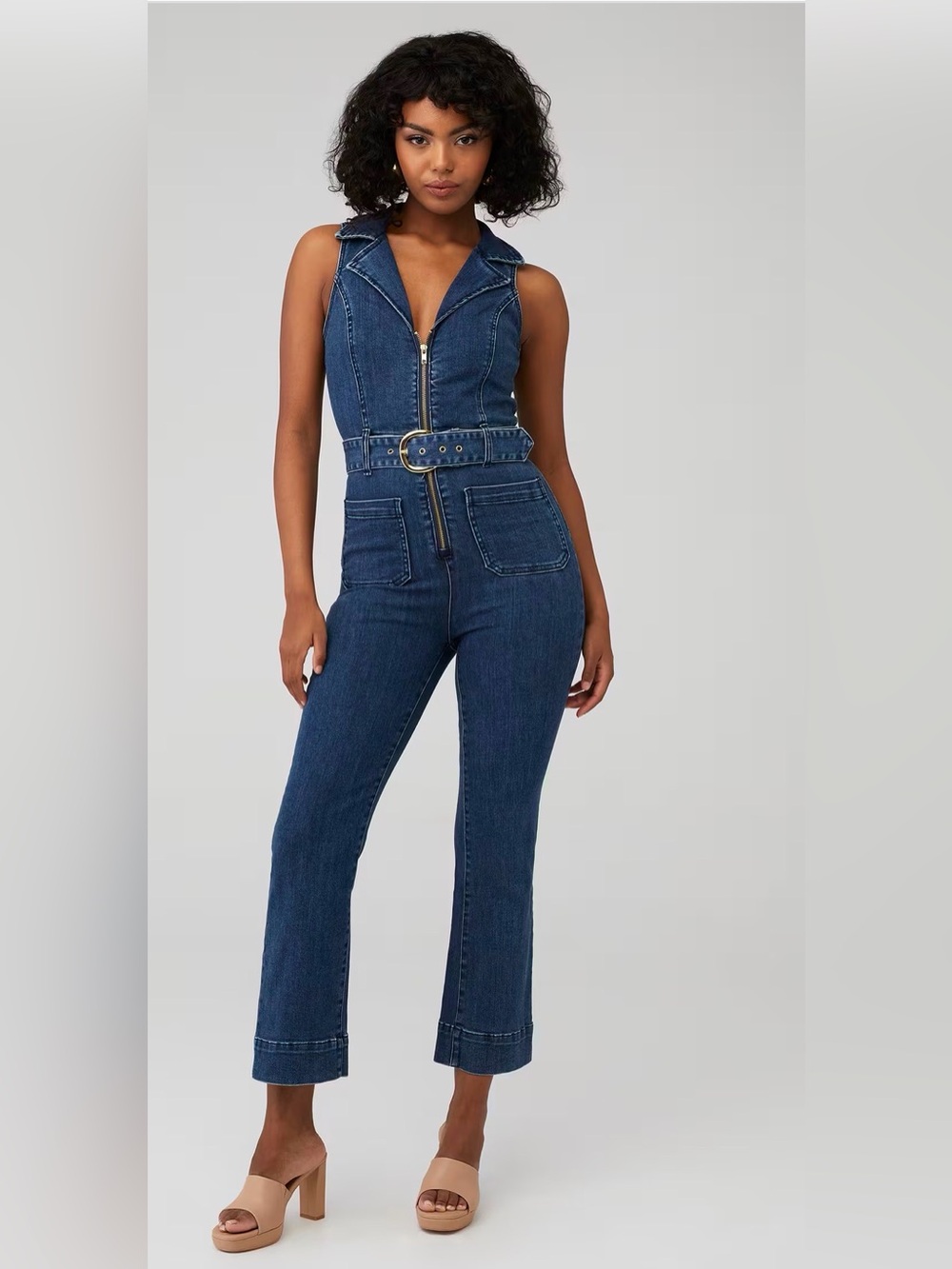 Show Me Your Mumu Jacksonville Cropped Jumpsuit, Lunar Blue